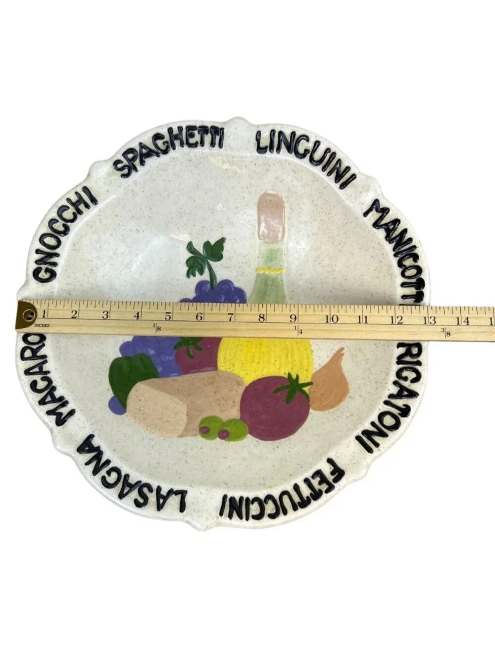 Vintage Italian Pasta Serving Platter 13.5